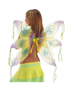 Ailes De Papillon Fil Doré 70x80cm Femme/fille Pas Cher