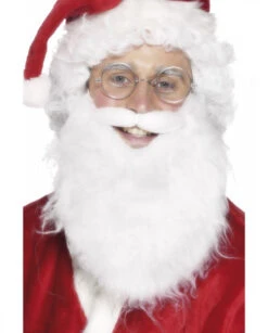 Barbe + Moustache Blanche De Pere Noel Deguizz.fr