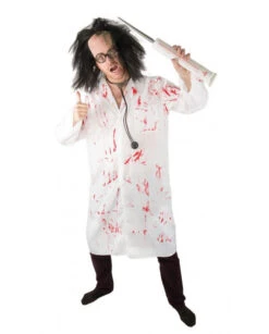 Blouse Blanche Sanglante Docteur Halloween