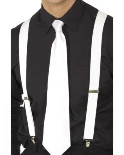 Bretelles Blanches Gangster Deguizz.fr