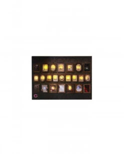 Décoration Halloween: Cadre Lumineux Sonore HAPPY HALOWEEN 15 LEDS Pas Cher