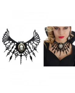 Collier Gothique Noir Halloween Femme