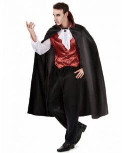 Déguisement Vampire Noir Halloween Homme -Fête Vêtements Boutique costume vampire noir et rouge halloween homme 2