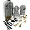 Décoration Complète De Cimetière Halloween Pour Maison Ou Salle -Fête Vêtements Boutique decoration cimetiere halloween
