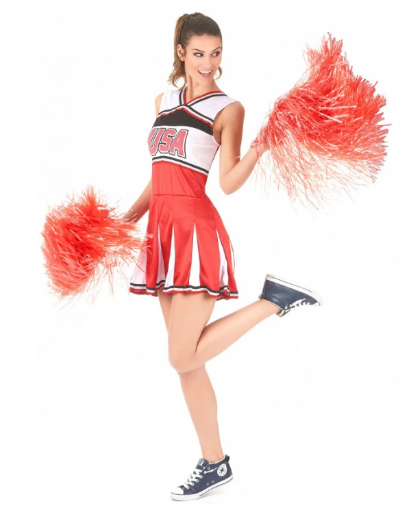 Déguisement Femme Cheerleader Pom Pom Girl 4 Déguisement Femme Cheerleader Pom Pom Girl – Image 2