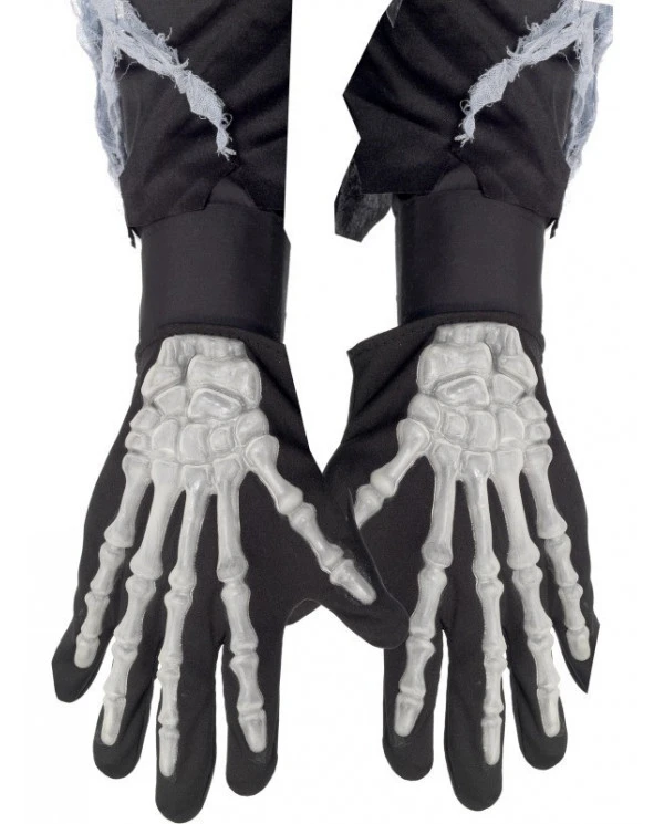 Gants Squelette Stretch Halloween Adulte 3 Gants Squelette Stretch Halloween Adulte