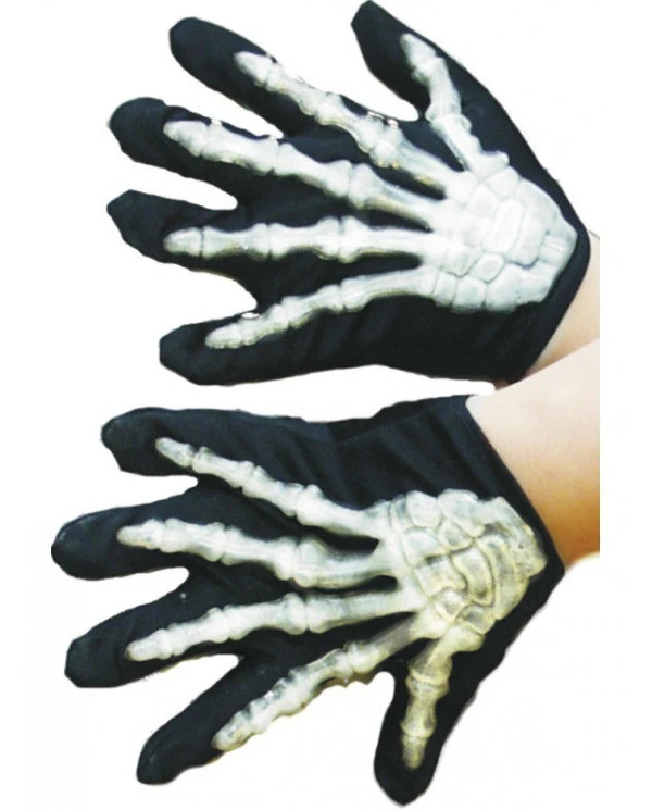 Gants Squelette Noirs Halloween Enfant 3 Gants Squelette Noirs Halloween Enfant