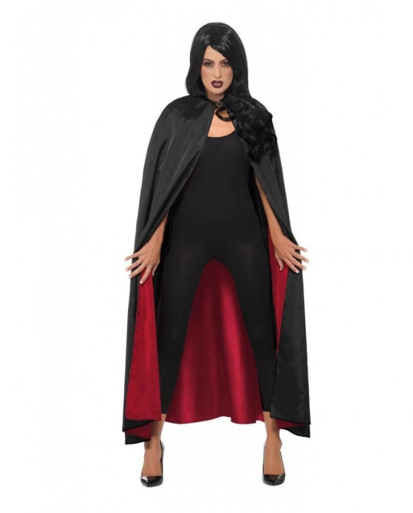 Cape Réversible Halloween Rouge Bordeaux Et Noire - Deguizz.com 4 Cape Réversible Halloween Rouge Bordeaux Et Noire - Deguizz.com – Image 2