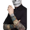 Manches De Bras Faux Tatouages Santa Muerte Halloween | Deguizz.com -Fête Vêtements Boutique manches de bras avec tatouages santa muerte halloween