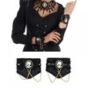 Manchettes Gothique Noires Halloween Femme