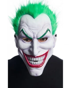 Masque Du Joker Officiel En PVC Avec Cheveux Verts