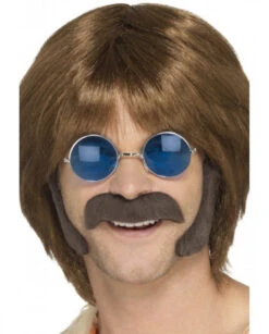 Moustache + Pattes De Gourou Hippie Pas Cher