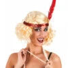 Perruque Blonde Star Des Années 20 Avec Plume Et Bandeau Sequins -Fête Vêtements Boutique perruque blonde star des annees 20