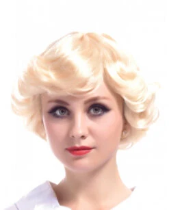 Perruque Blonde Vintage Années 40 Femme