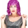 Perruque Rose Lamelles Disco -Fête Vêtements Boutique perruque lamelles disco rose femme