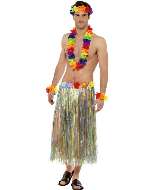 Set Hawaien Collier + Bandeau + Bracelets "Rainbow" Pas Cher 4 Set Hawaien Collier + Bandeau + Bracelets "Rainbow" Pas Cher – Image 2